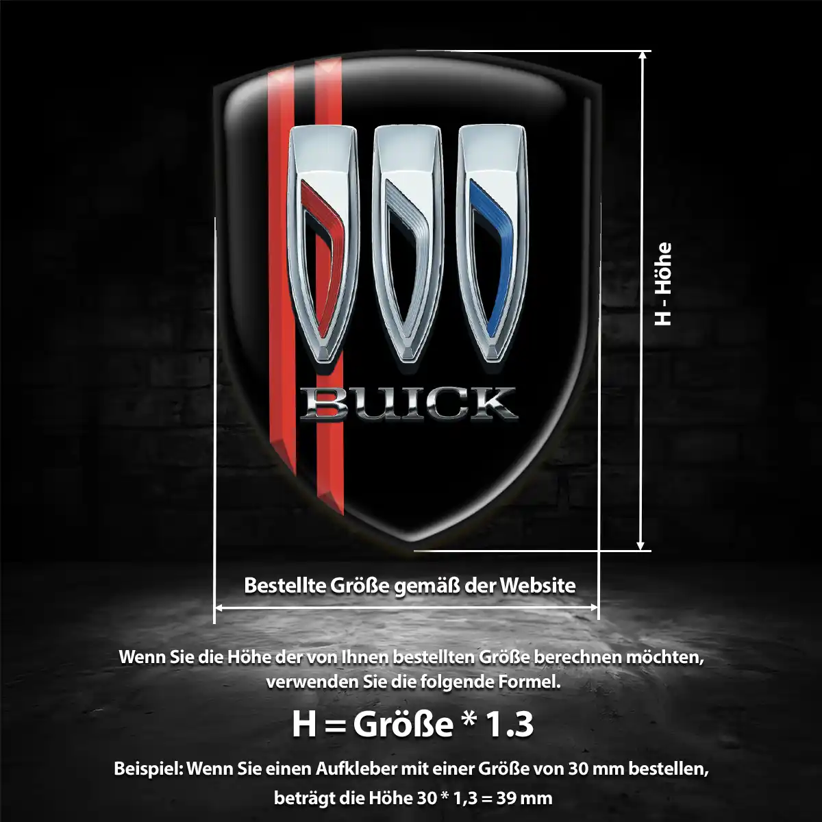 Buick Emblem Aufkleber Luxus-Edition