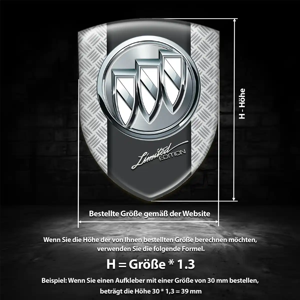 Buick Emblem Aufkleber Markenedition