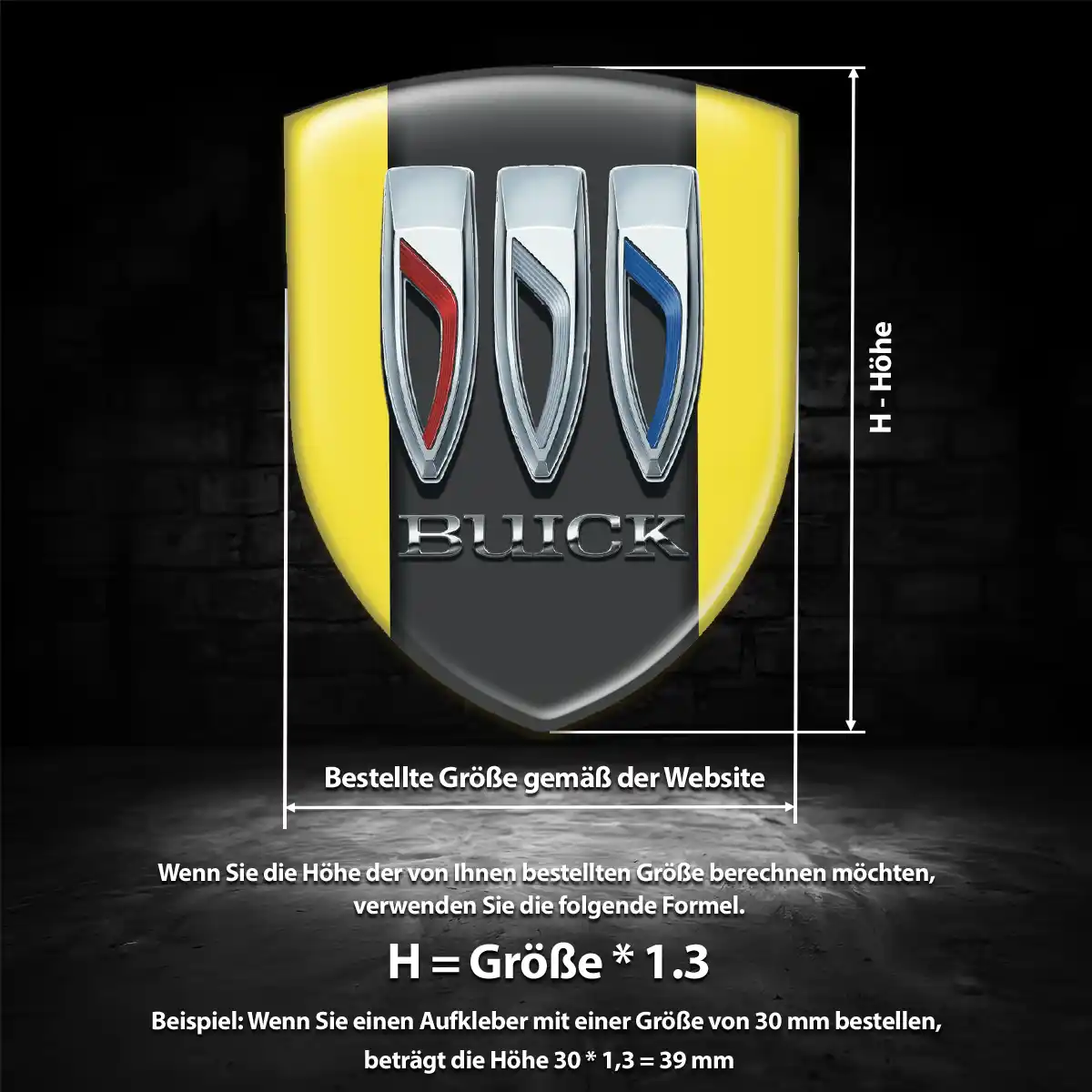 Buick Emblem Aufkleber Stilvolles Design