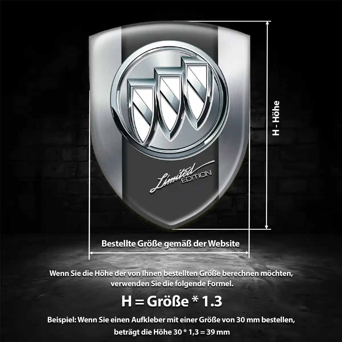 Buick Emblem Aufkleber Tuningfahrzeug