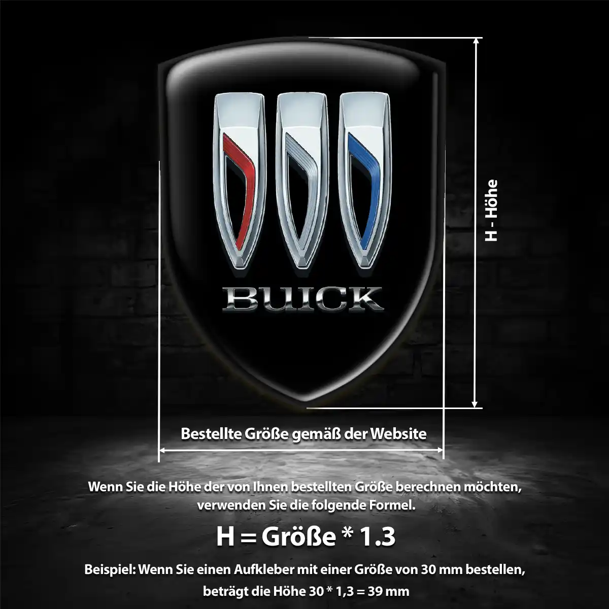 Buick Emblem Aufkleber Wappen Auto Elegantes Design