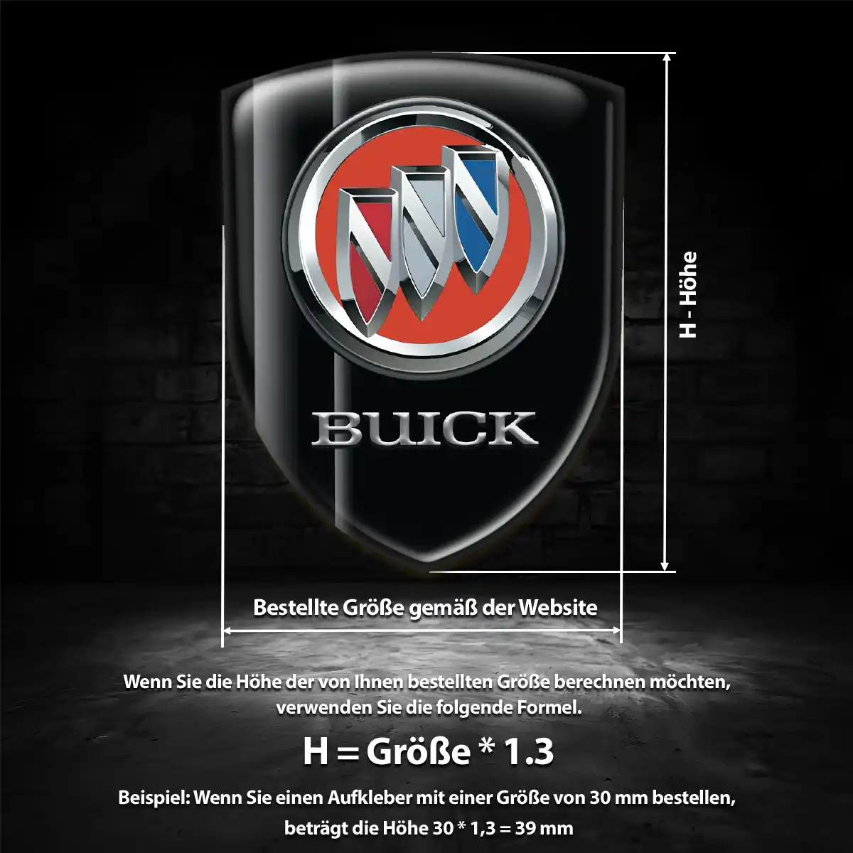 Buick Emblem Aufkleber Wappen Auto Exterieurdesign
