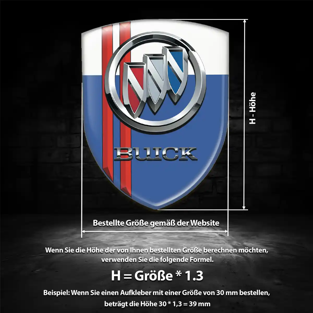 Buick Emblem Aufkleber Wappen Auto Hohe Qualität