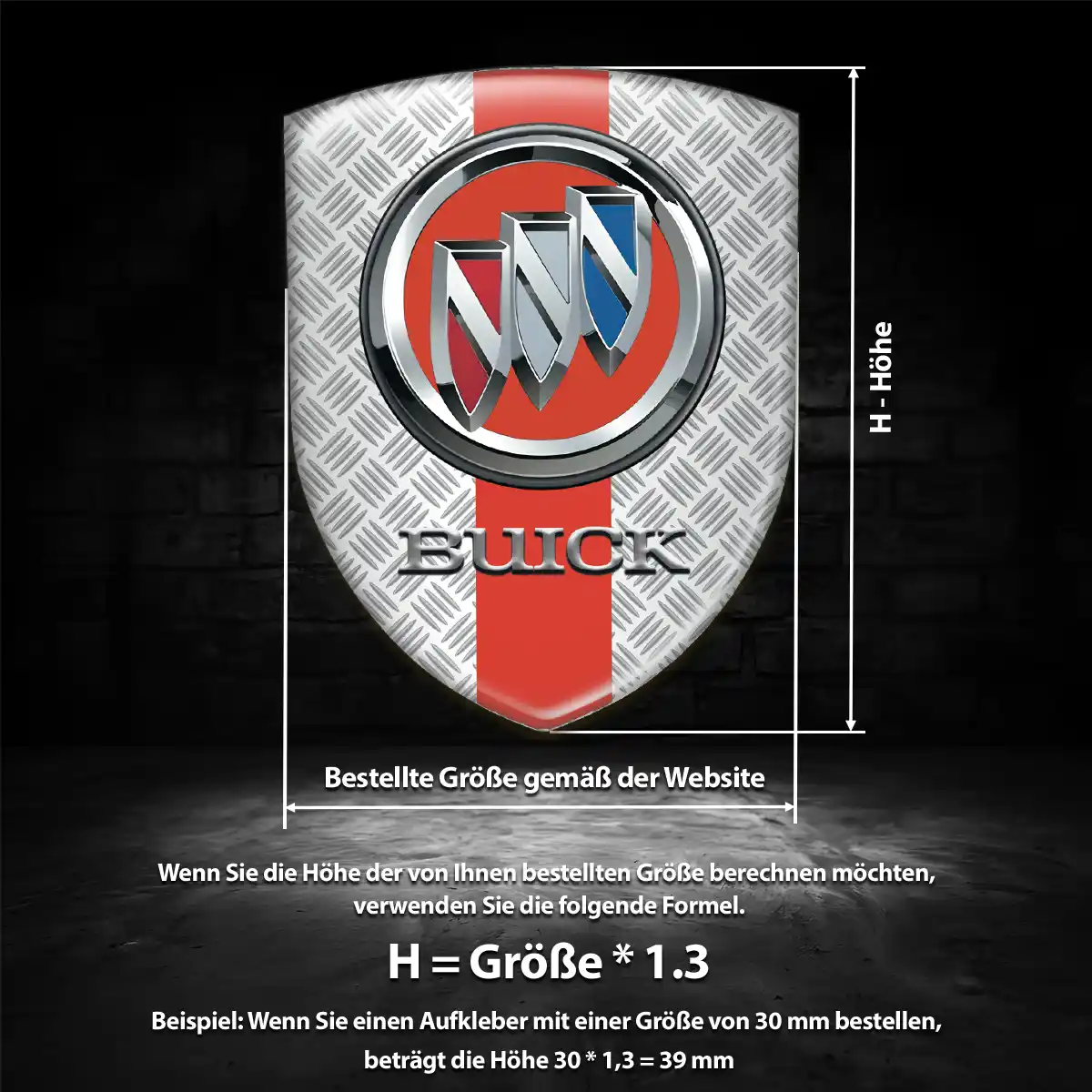Buick Emblem Aufkleber Wappen Auto Interieurdesign