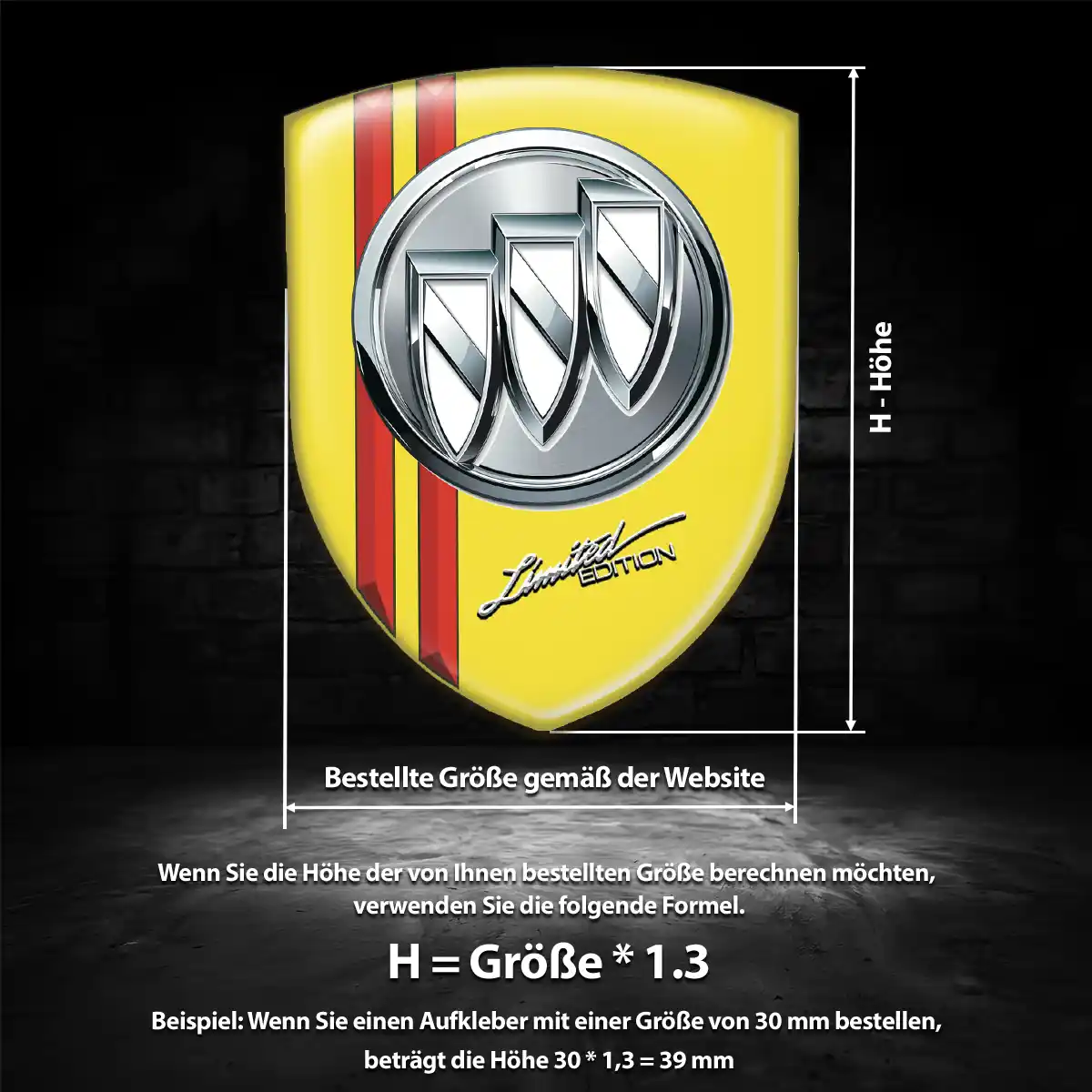 Buick Emblem Aufkleber Wappen Auto Markenedition