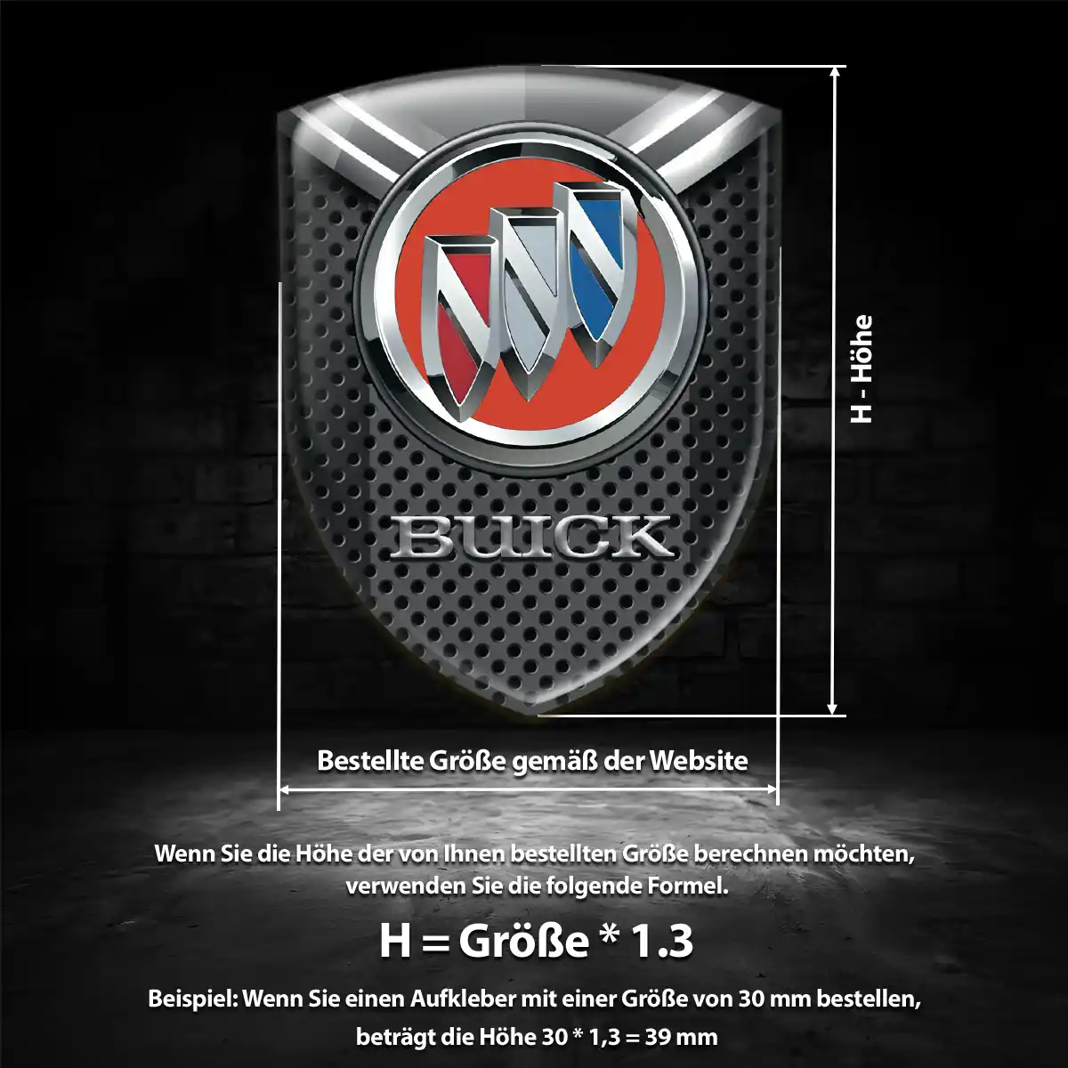 Buick Emblem Aufkleber Wappen Auto Premium-Edition