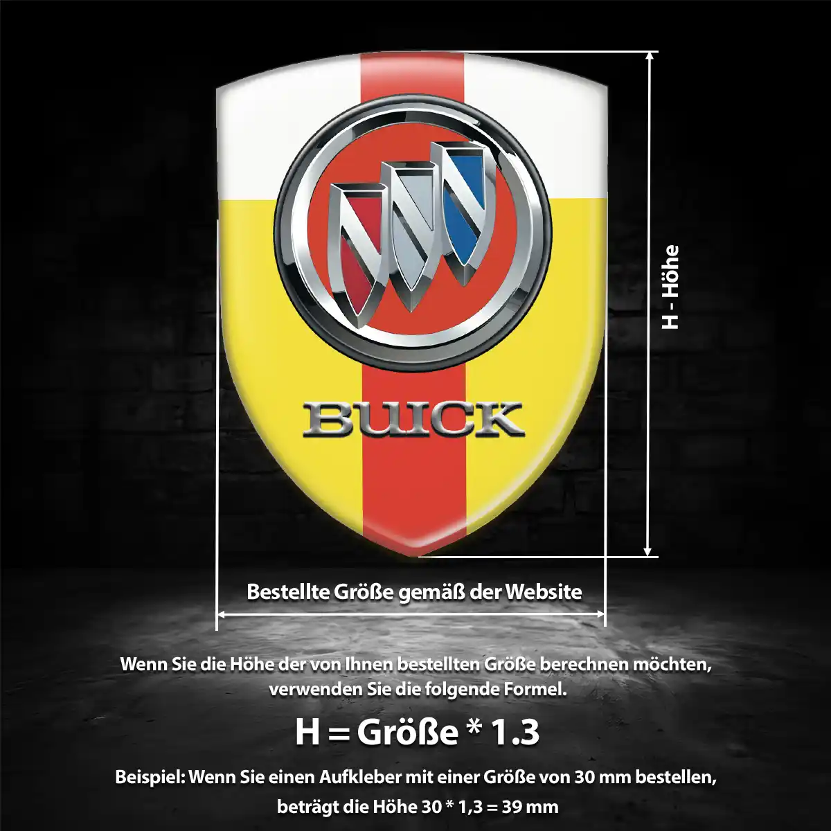 Buick Emblem Aufkleber Wappen Auto Stilvolles Design