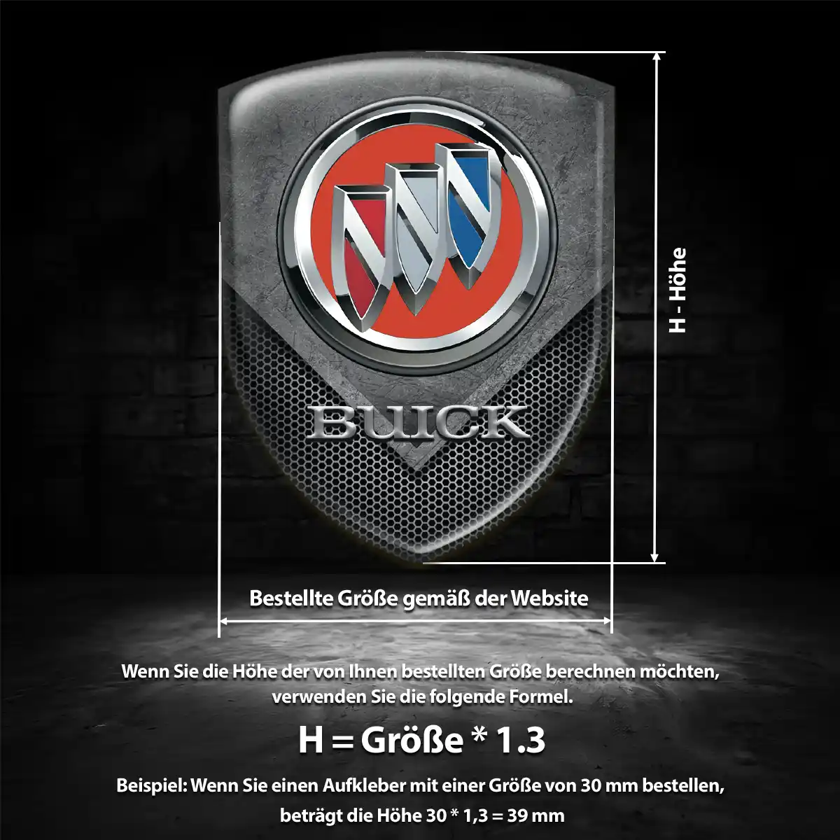 Buick Emblem Aufkleber Wappen Markenedition