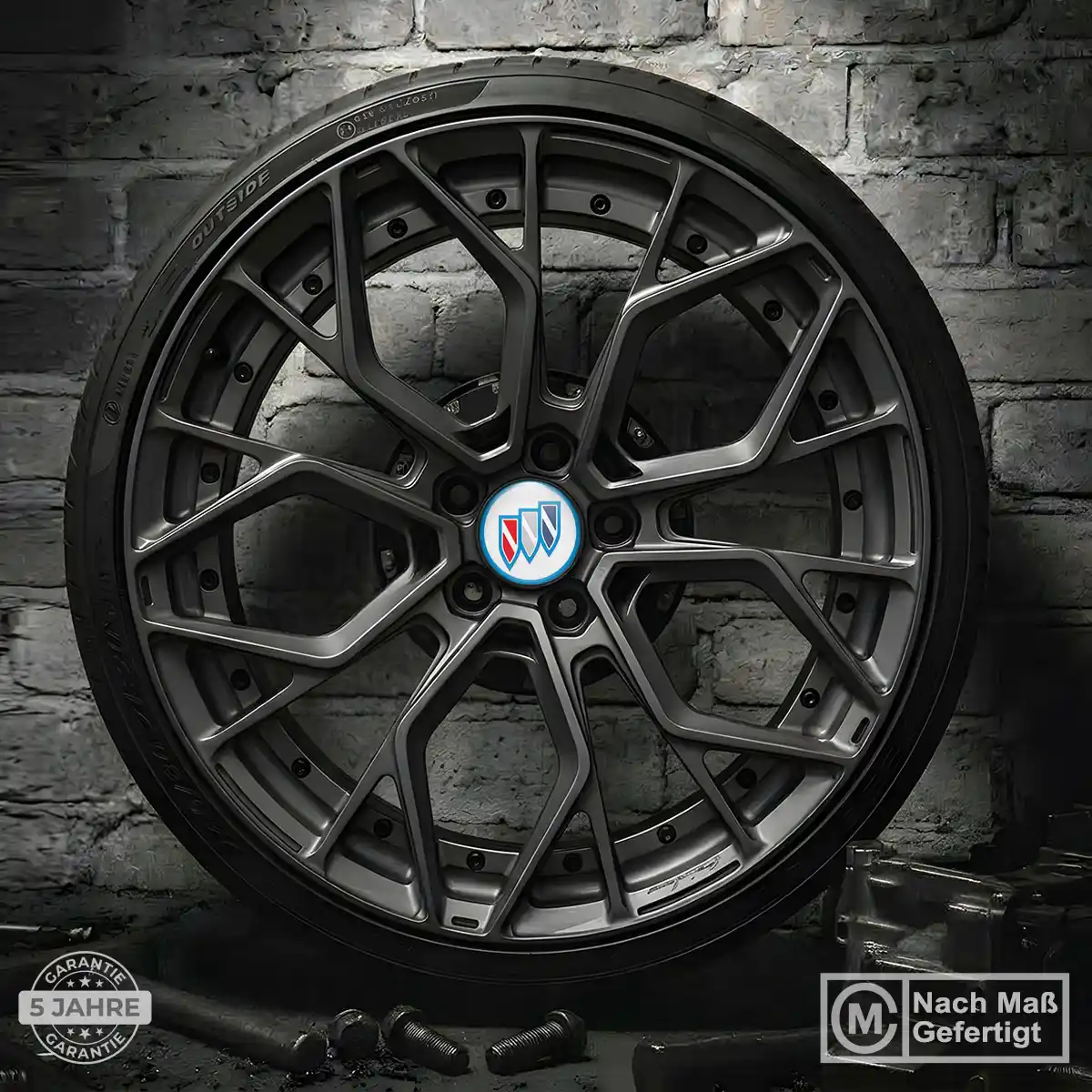 Buick Emblem Silikon Aufkleber Radkappen Premium-Edition