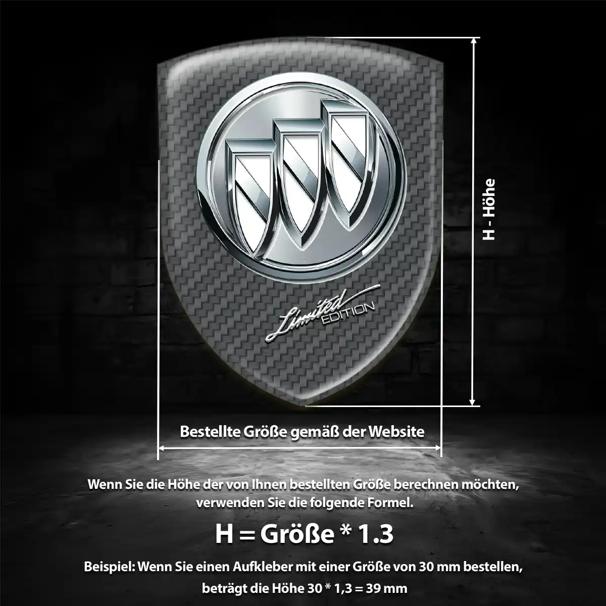 Buick Emblem Wappen Aufkleber Auto Exterieurdesign