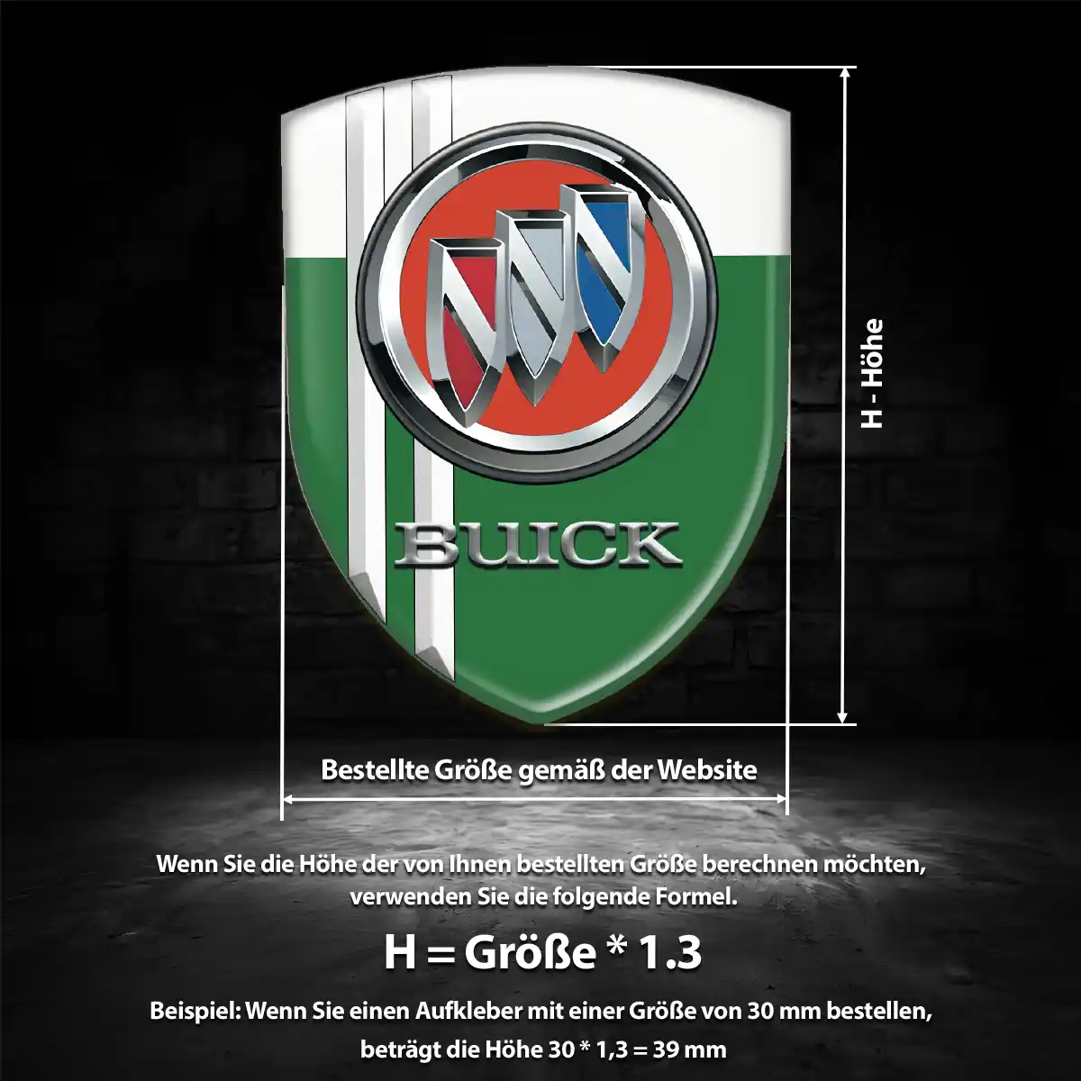 Buick Emblem Wappen Aufkleber Auto Markenedition