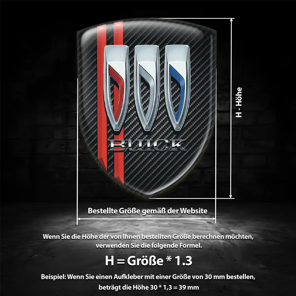 Buick Emblem Wappen Aufkleber Auto Stilvolles Design