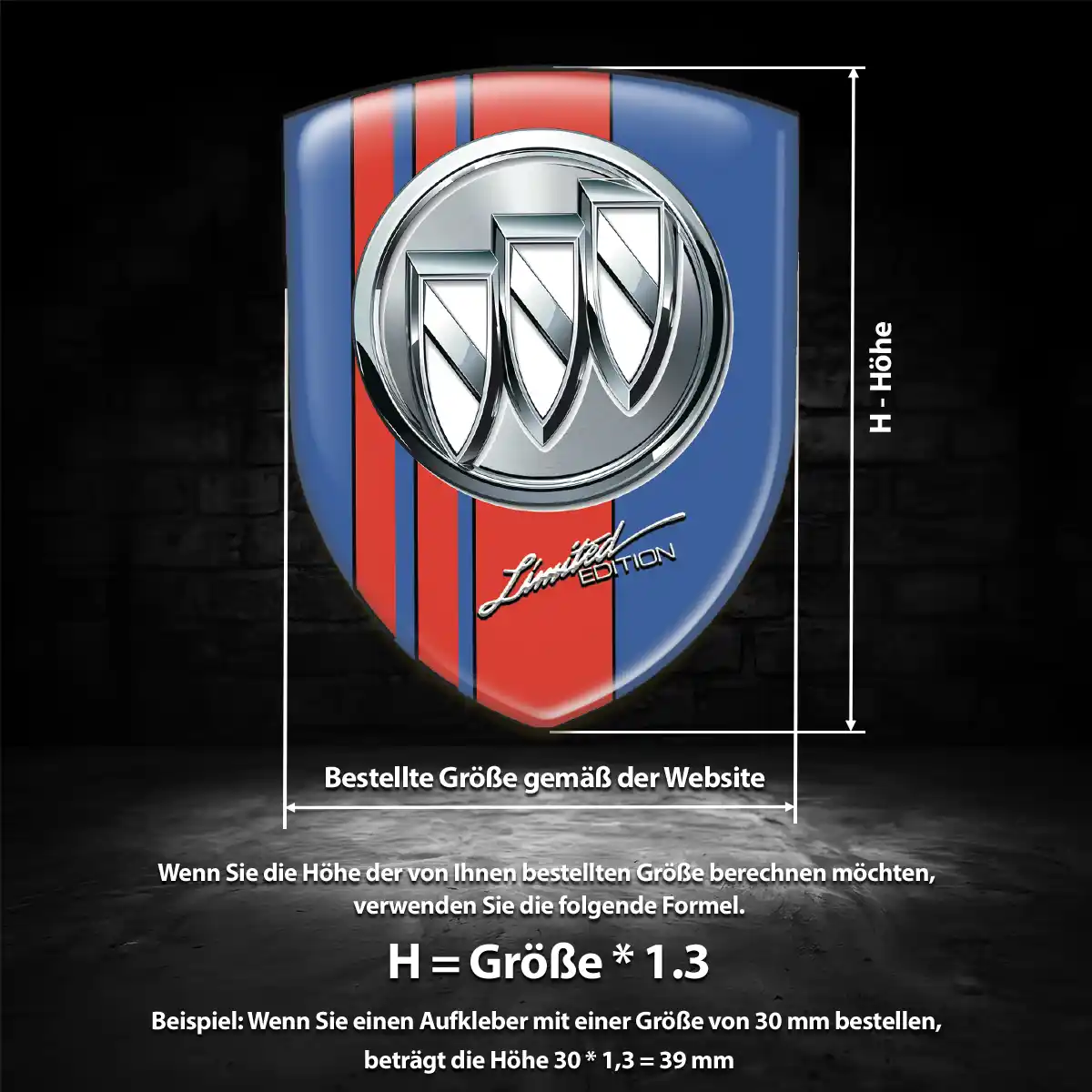 Buick Emblem Wappen Aufkleber Exterieurdesign