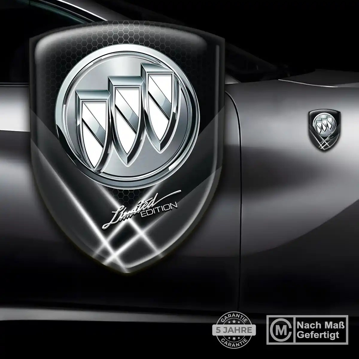 Buick Emblem Wappen Aufkleber Hochwertiges Harz