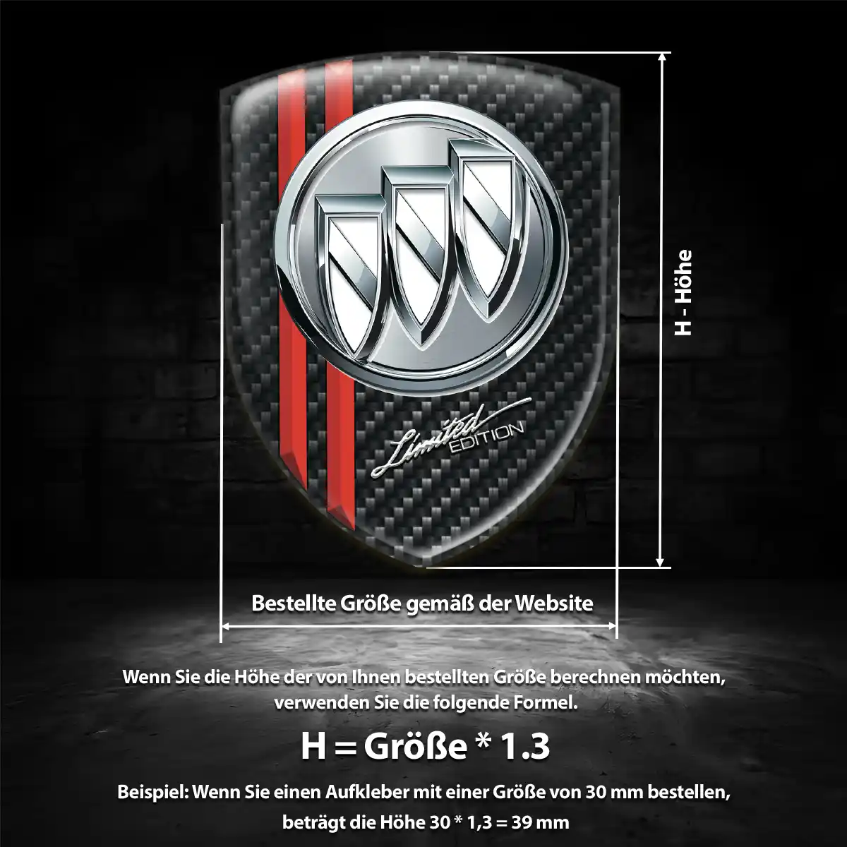 Buick Emblem Wappen Aufkleber Stilvolles Design