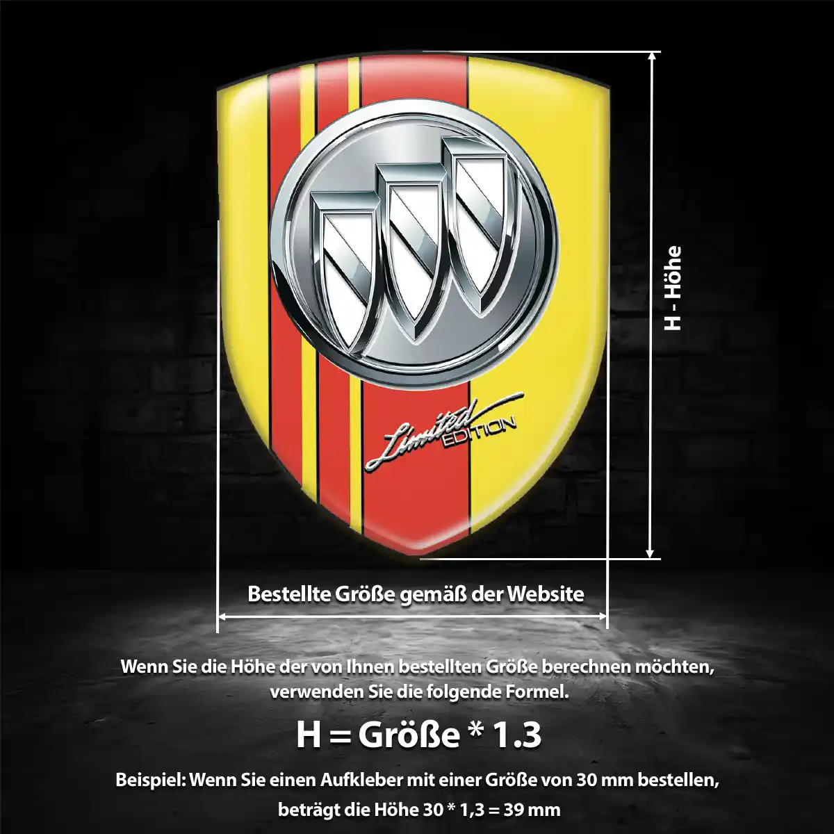 Buick Emblem Wappen Auto Hochwertiges Harz