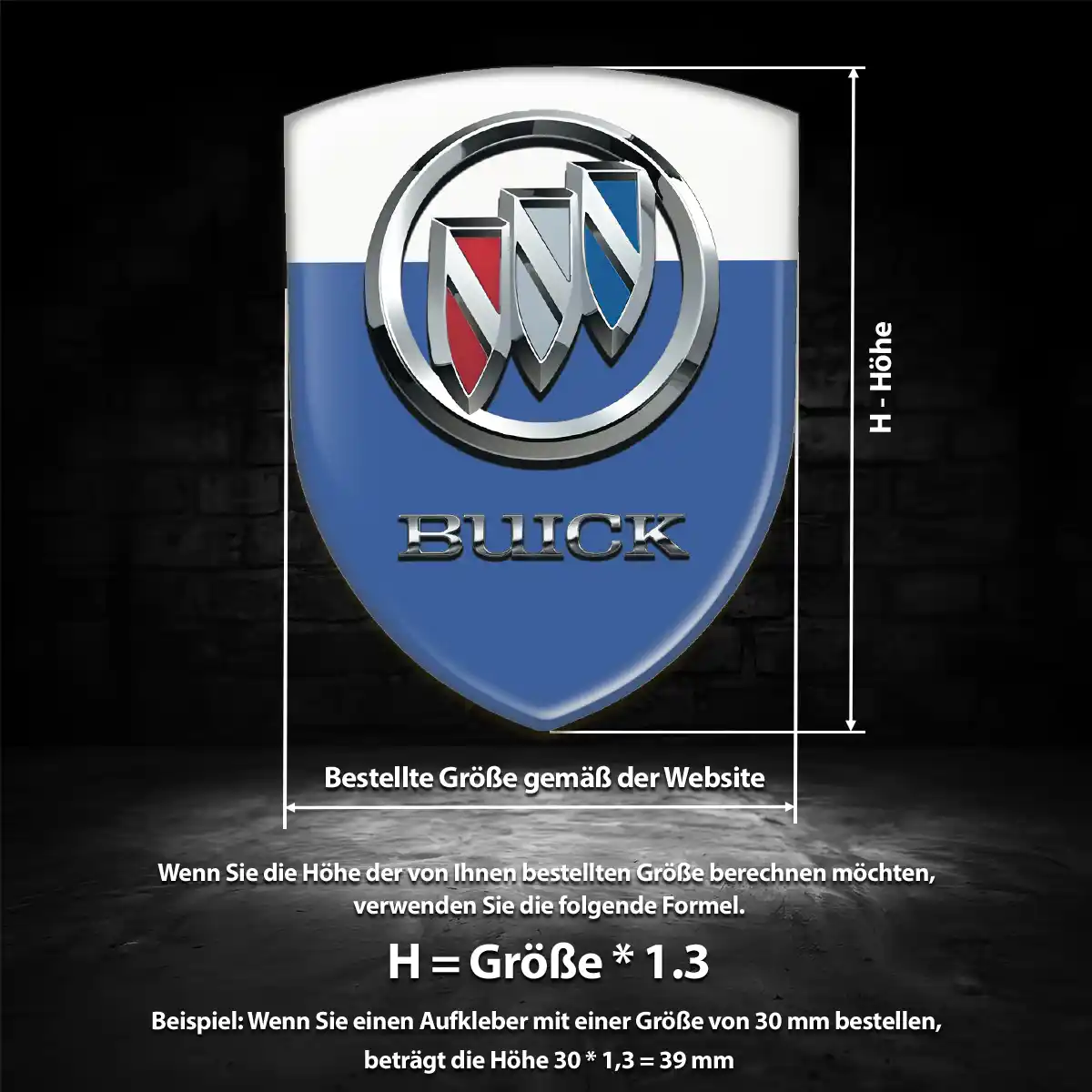 Buick Emblem Wappen Auto Limitierte Auflage