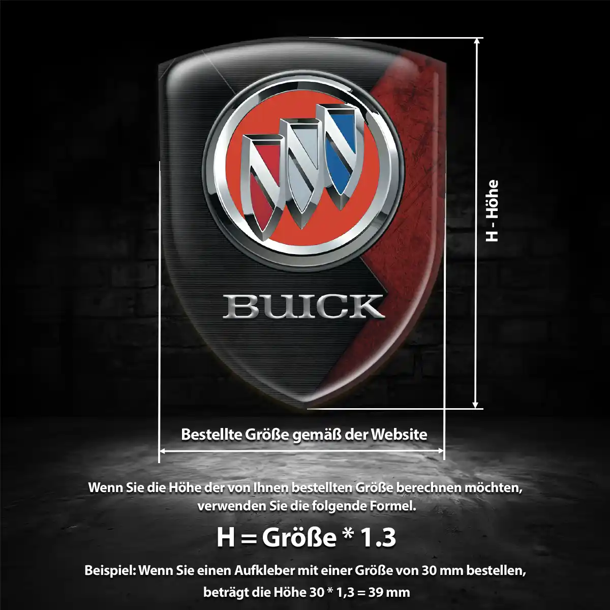 Buick Emblem Wappen Auto Tuningfahrzeug