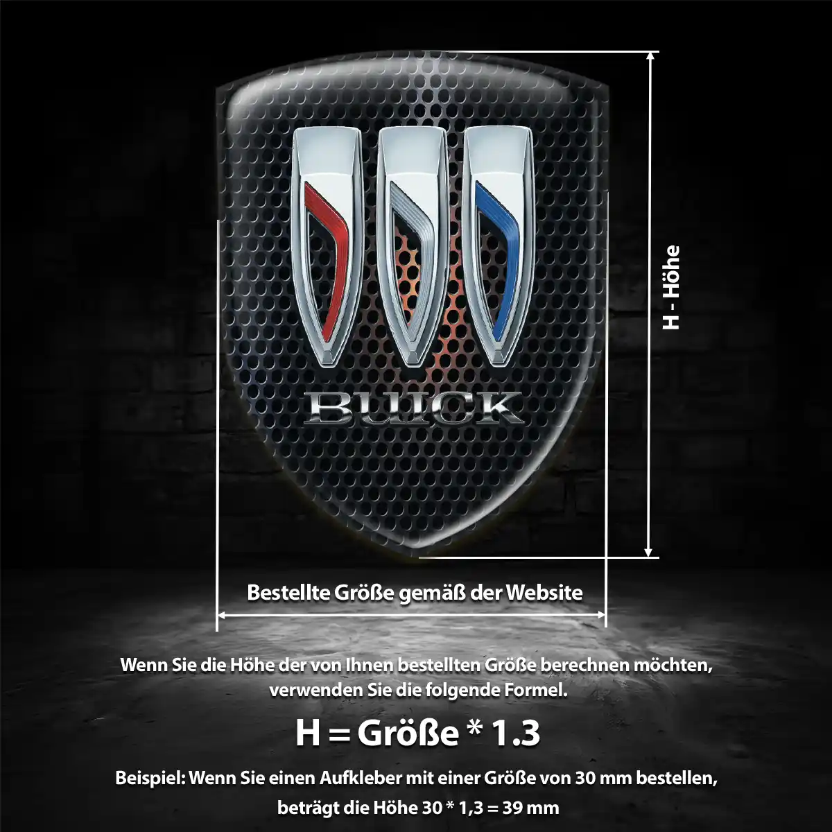 Buick Emblem Wappen Interieurdesign