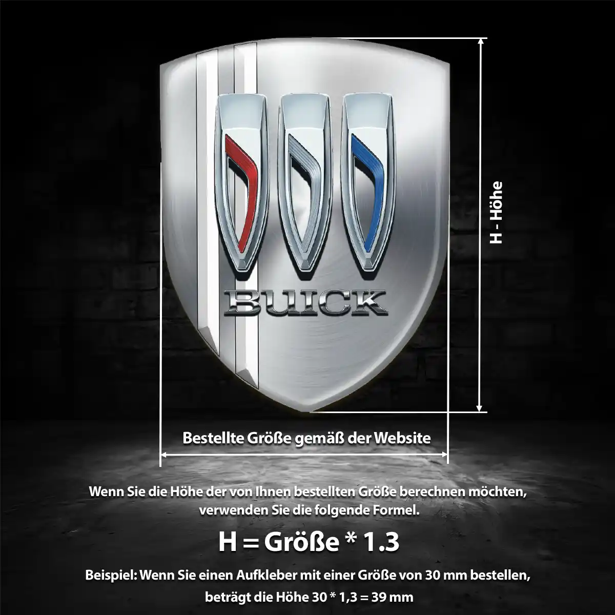 Buick Emblem Wappen Tuningfahrzeug