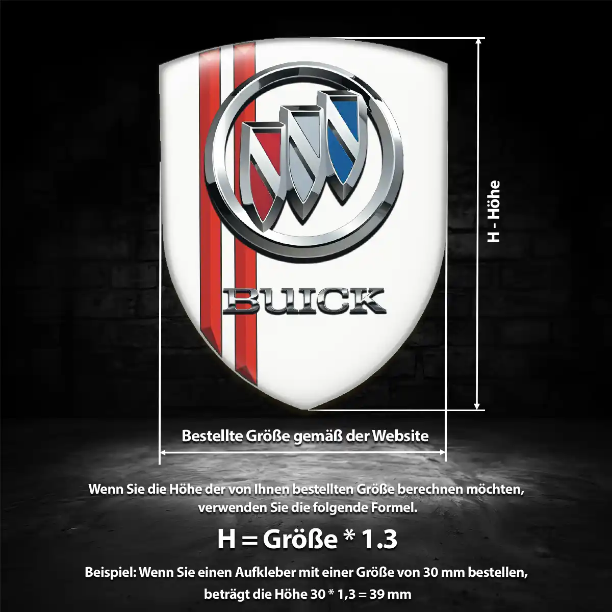 Buick Embleme Silikon Aufkleber Auto Elegantes Design