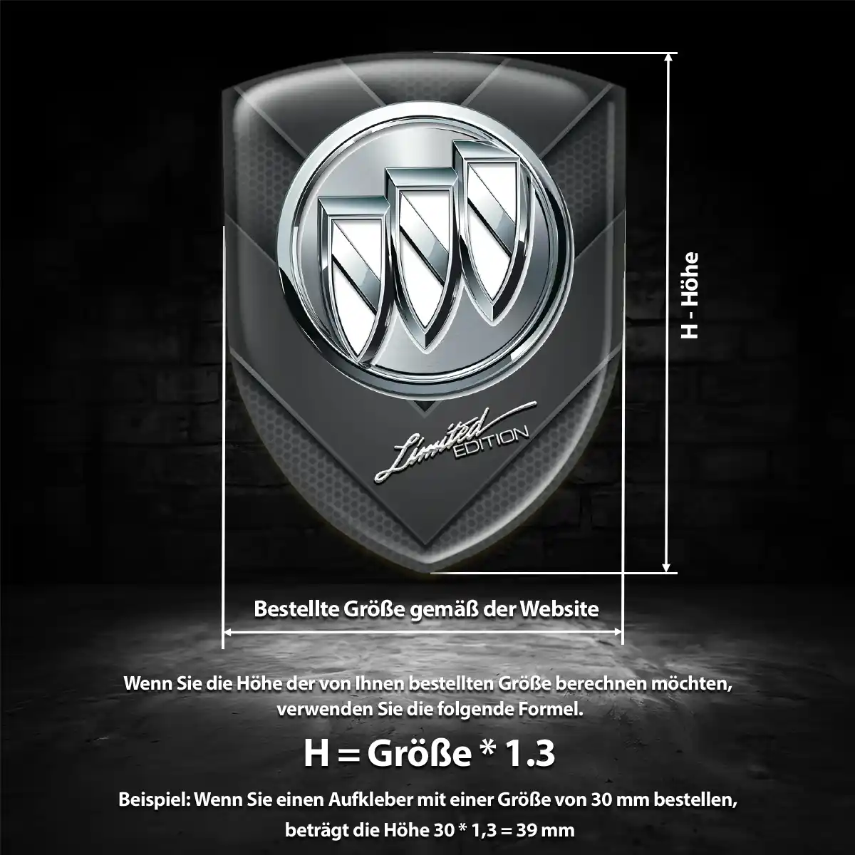 Buick Embleme Silikon Aufkleber Auto Exterieurdesign