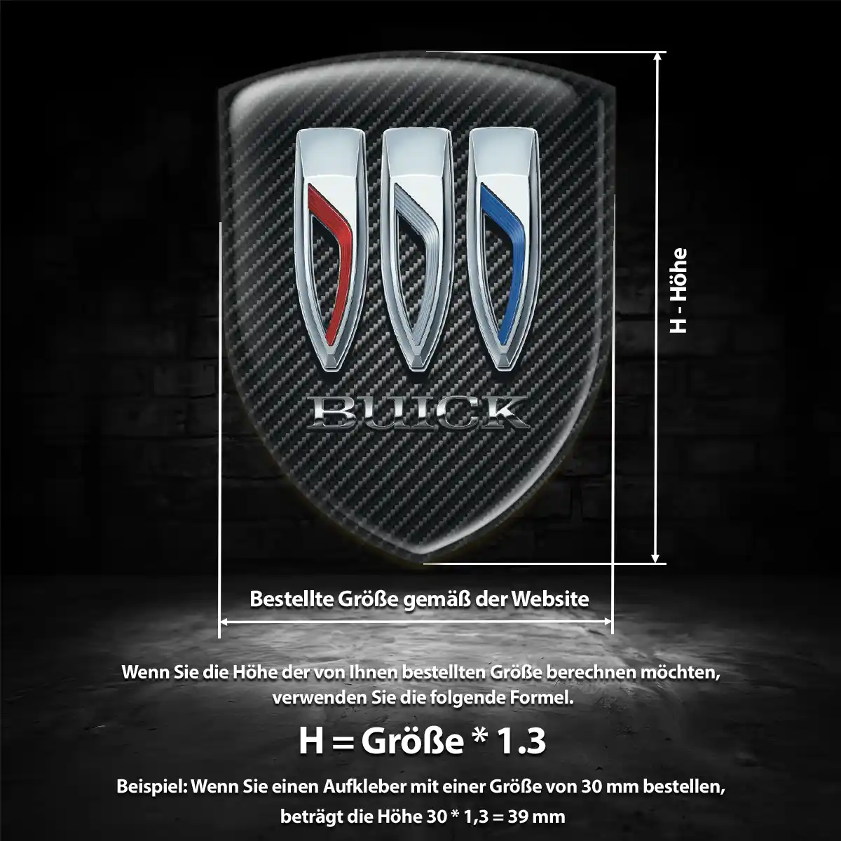Buick Embleme Silikon Aufkleber Auto Luxus-Edition
