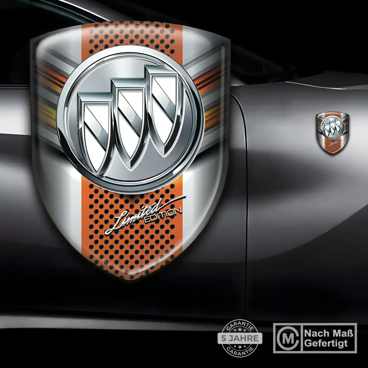 Buick Embleme Silikon Aufkleber Edles Design