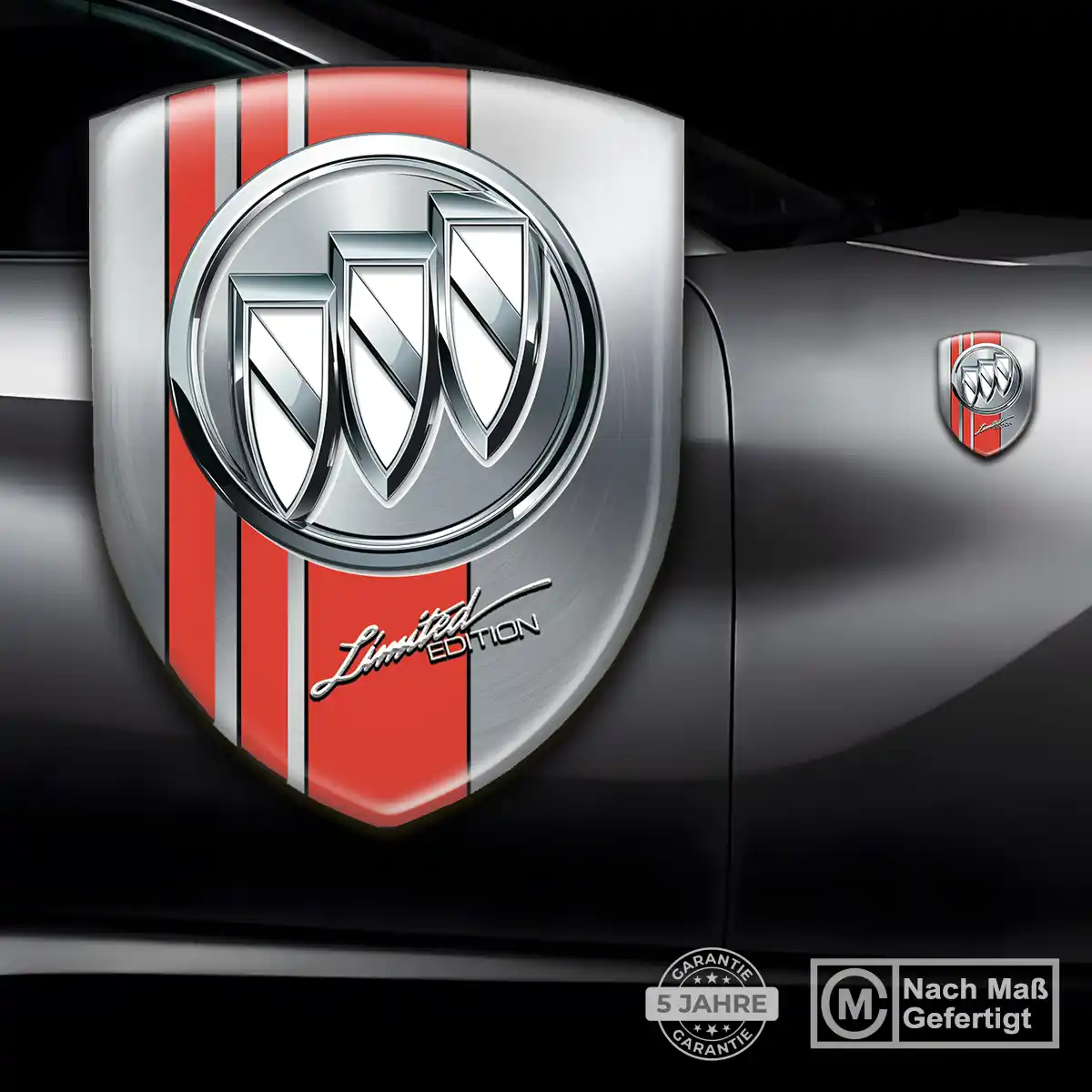 Buick Embleme Silikon Aufkleber Limitierte Auflage
