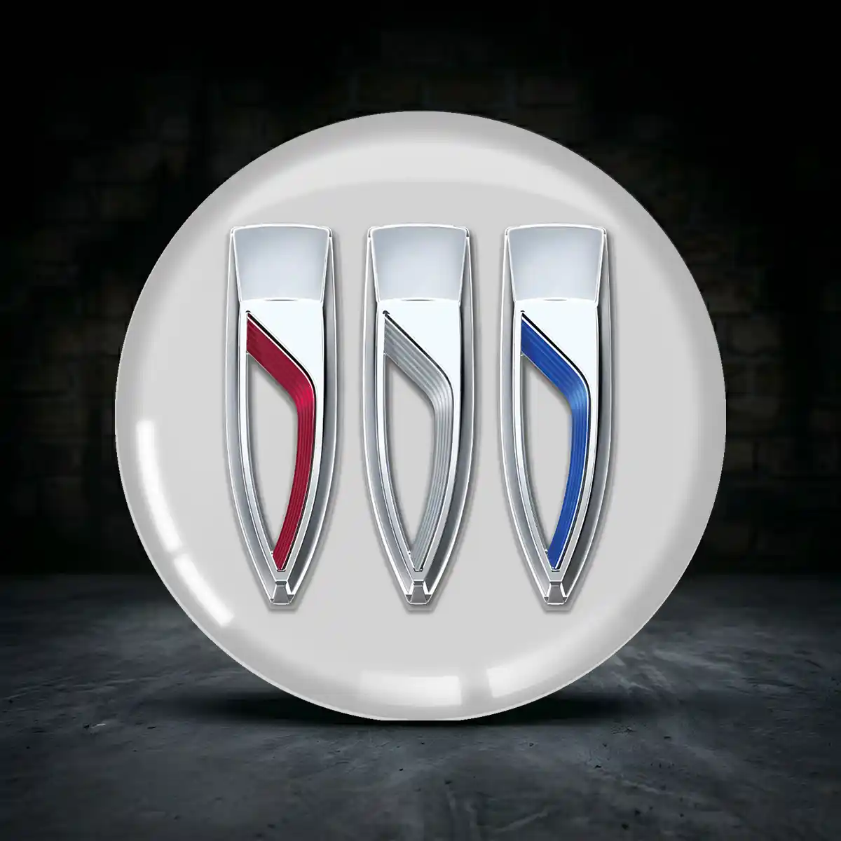 Buick Radmitte Aufkleber Nabendeckel Premium-Edition