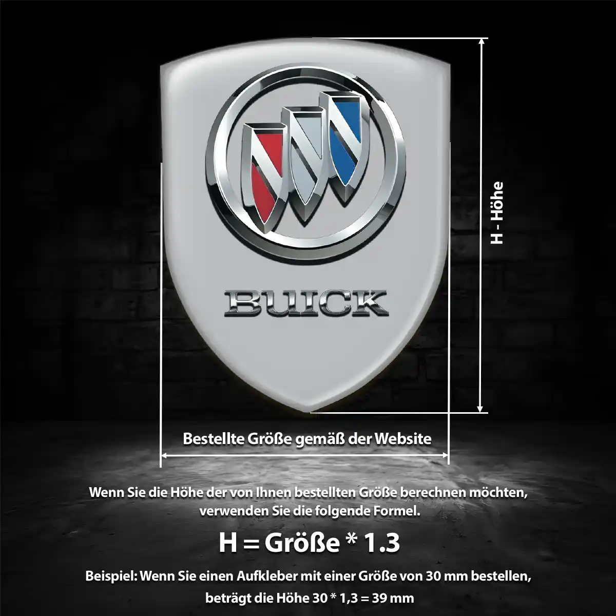 Buick Silikon Aufkleber Auto Limitierte Auflage