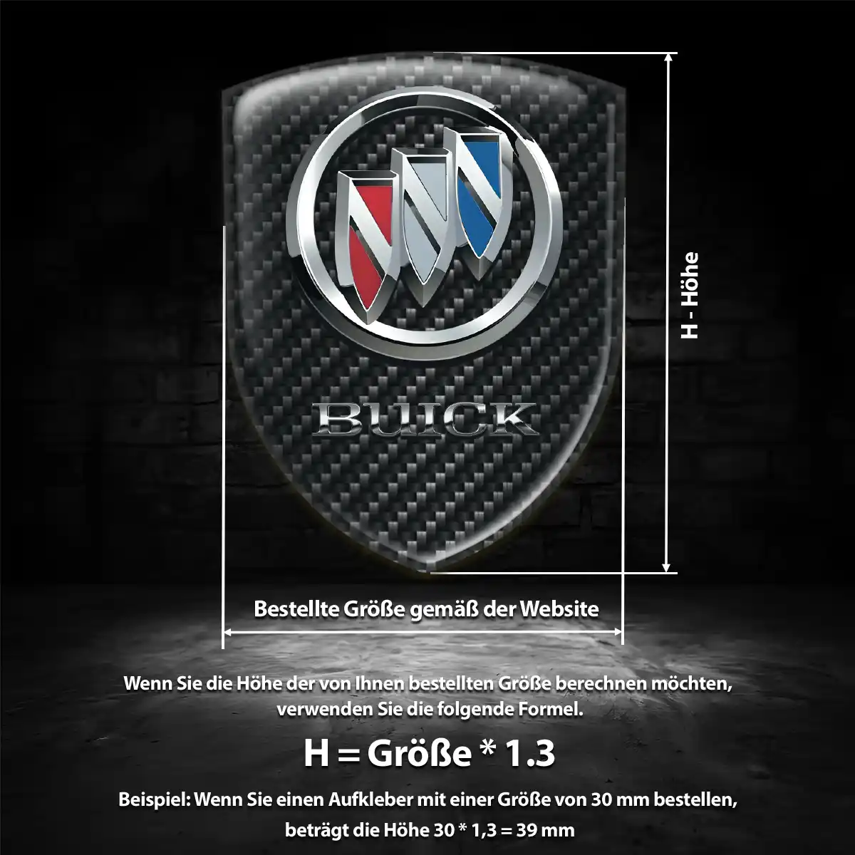 Buick Silikon Aufkleber Auto Stilvolles Design