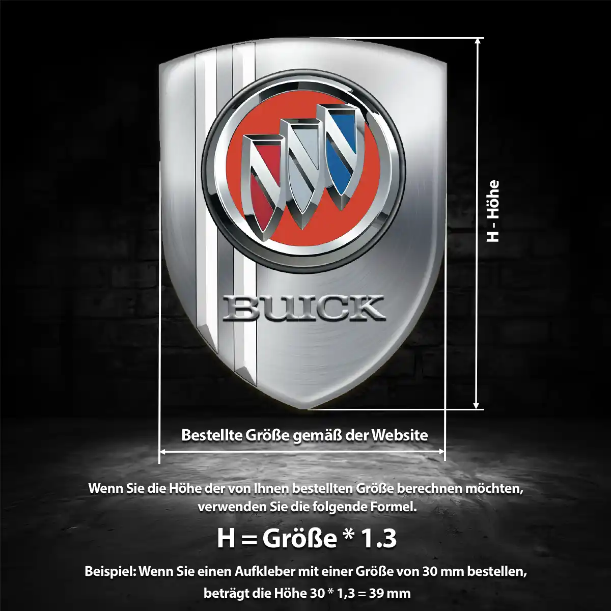 Buick Silikon Aufkleber Embleme Auto Luxus-Edition