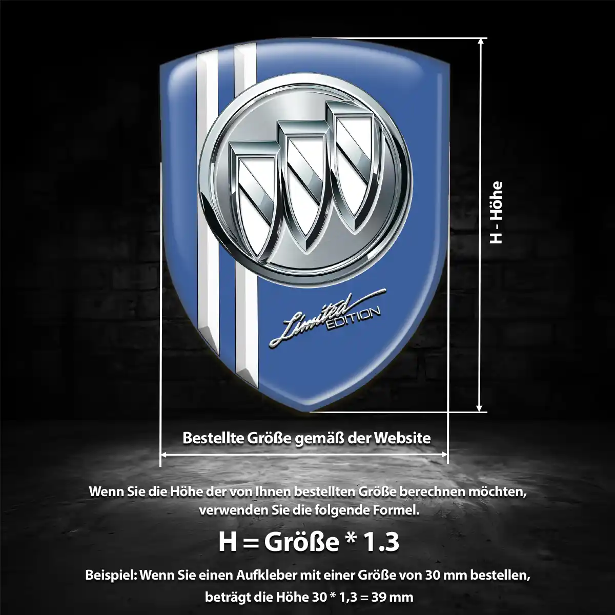 Buick Silikon Aufkleber Embleme Auto Premium-Edition