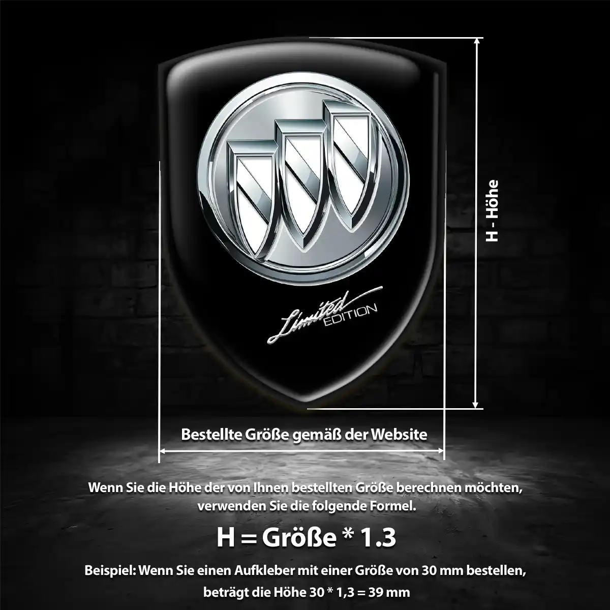 Buick Silikon Aufkleber Embleme Auto Stilvolles Design