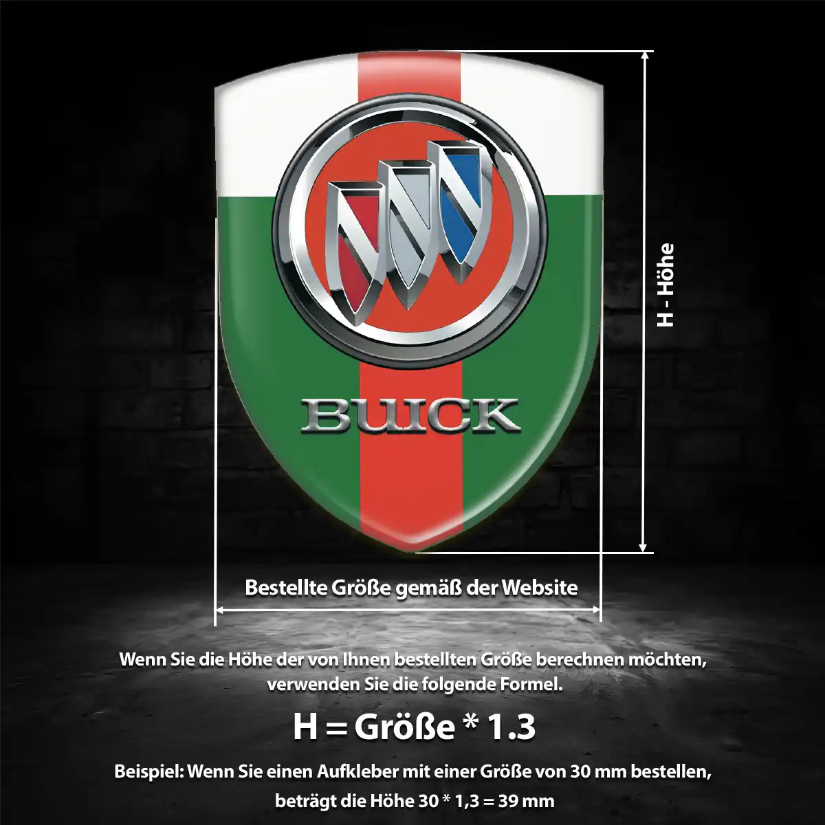Buick Silikon Aufkleber Embleme Luxus-Edition