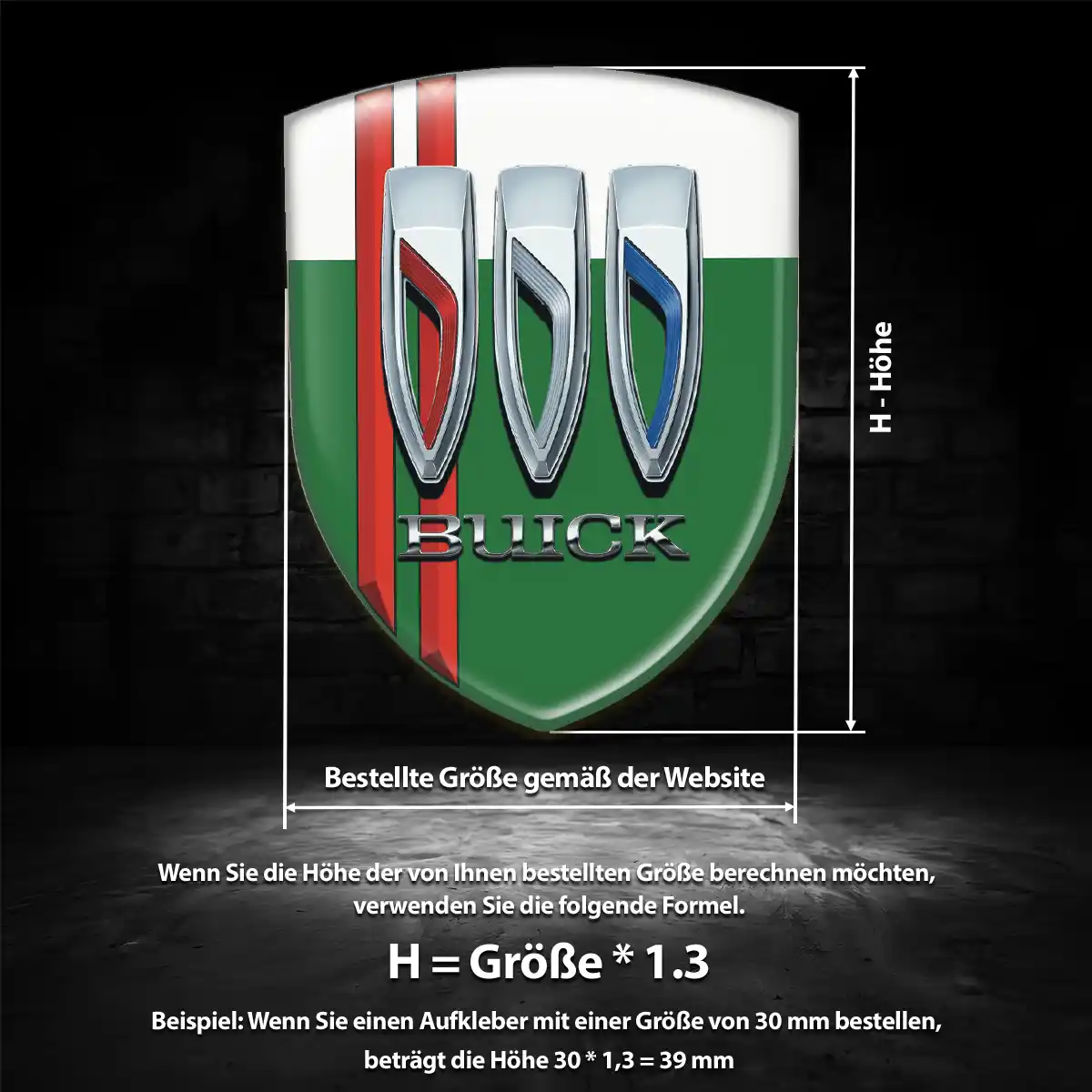 Buick Silikon Aufkleber Limitierte Auflage