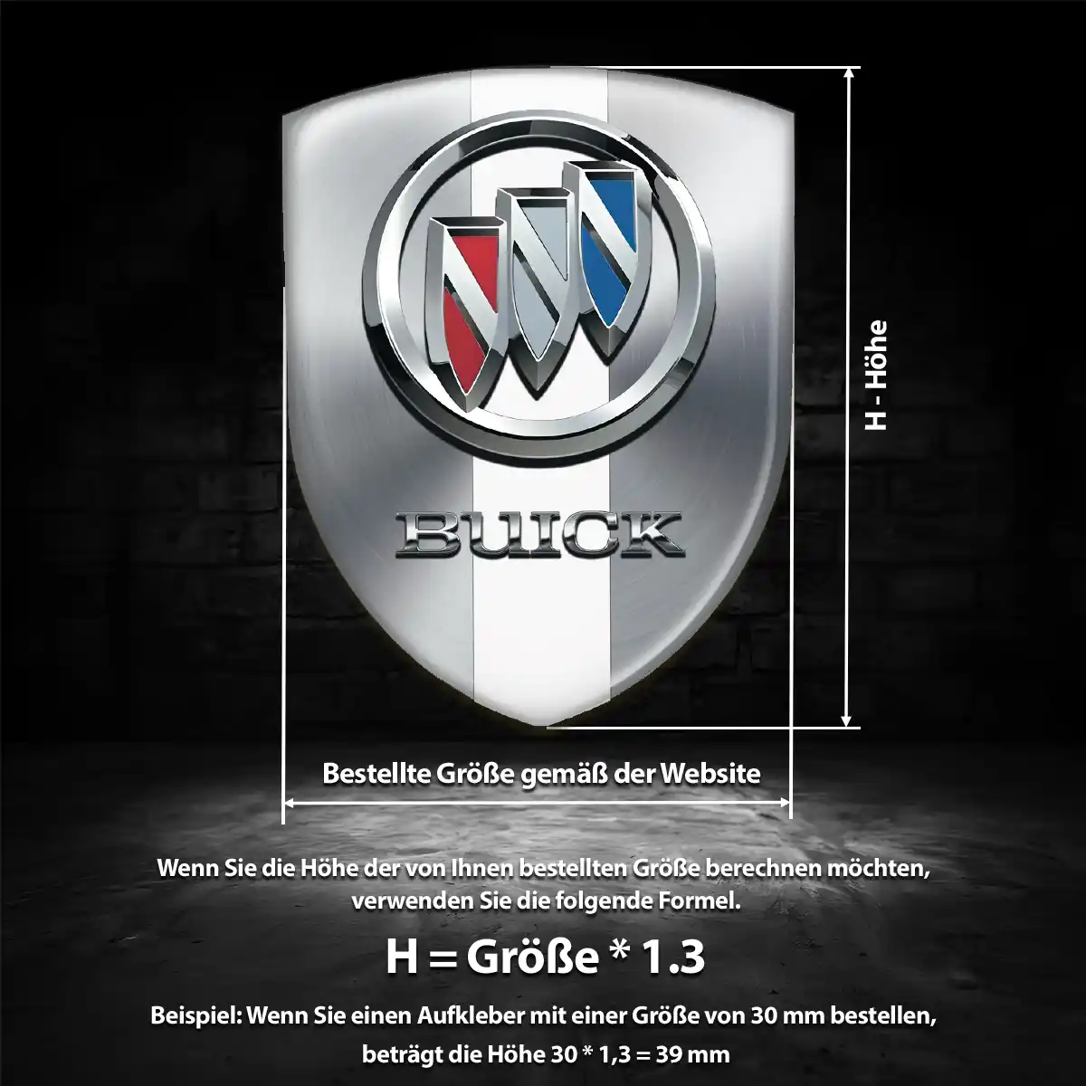 Buick Silikon Aufkleber Luxus-Edition