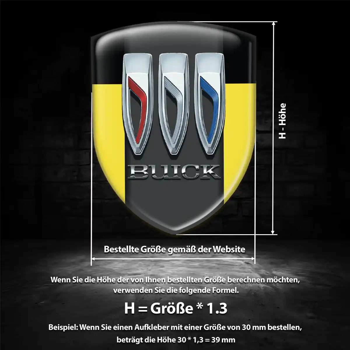 Buick Silikon Aufkleber Wappen Auto Hohe Qualität