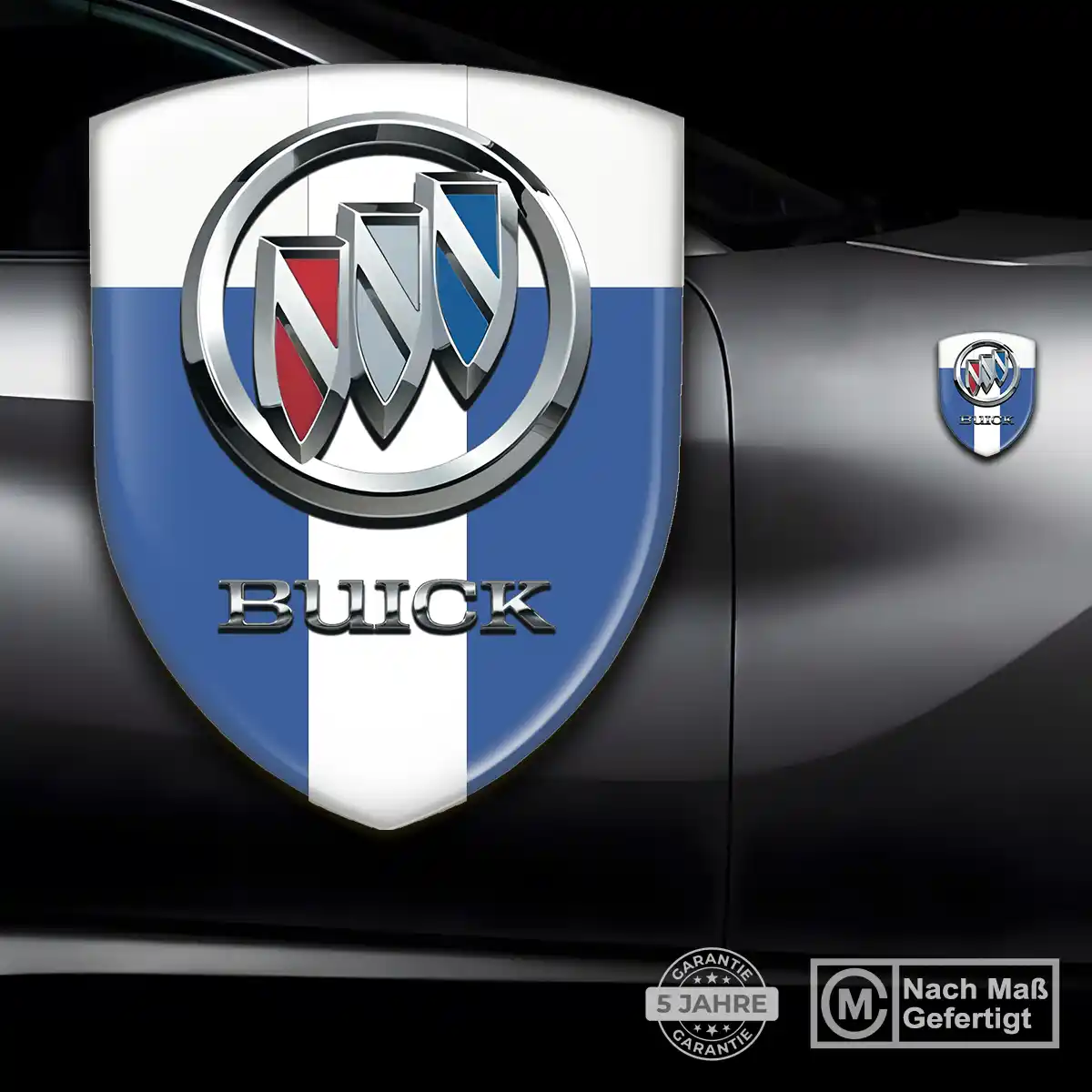 Buick Silikon Aufkleber Wappen Edles Design