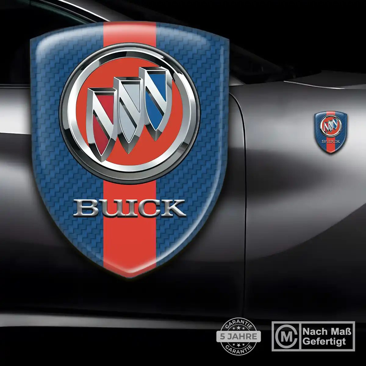 Buick Silikon Aufkleber Wappen Premium-Edition