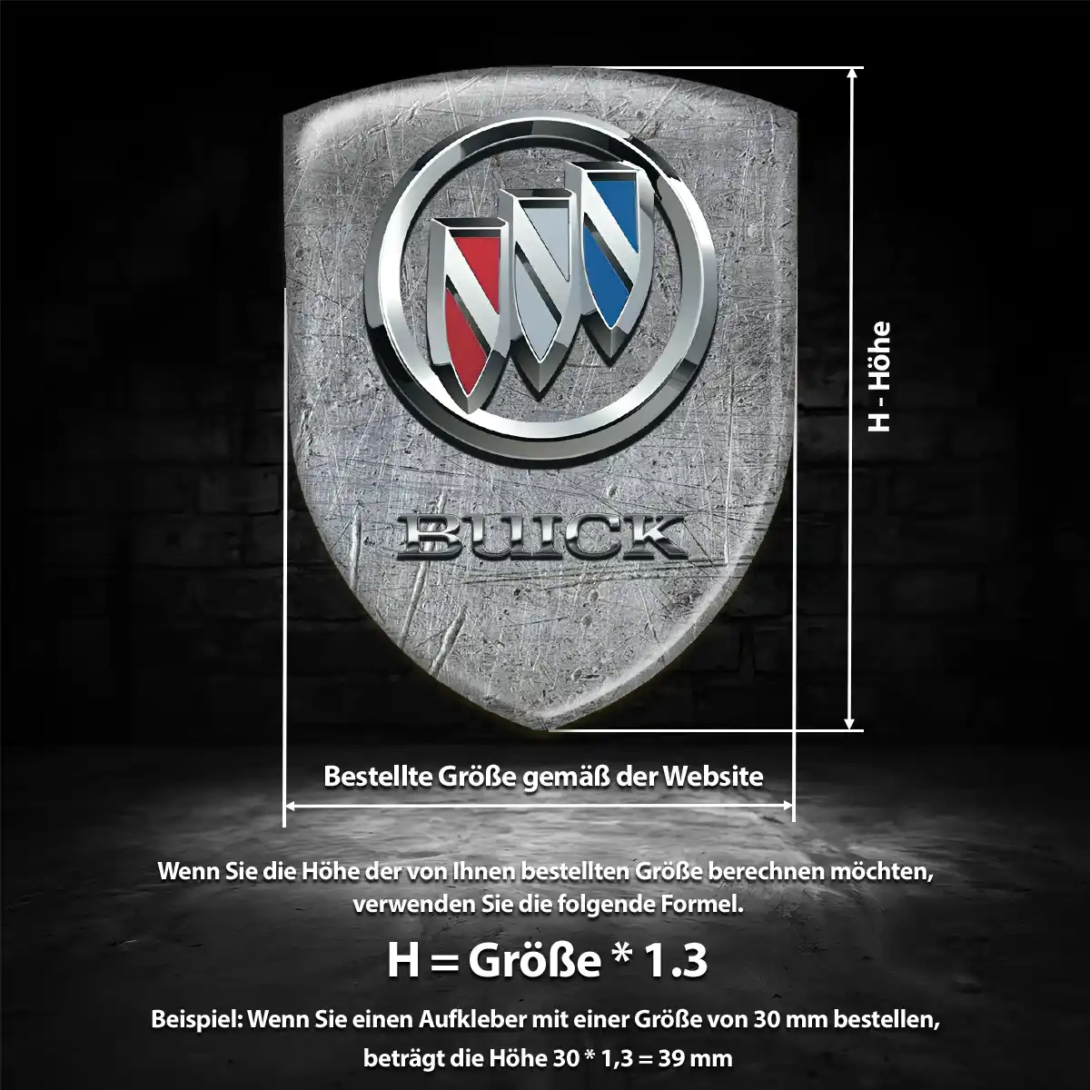 Buick Wappen Aufkleber Auto Exterieurdesign