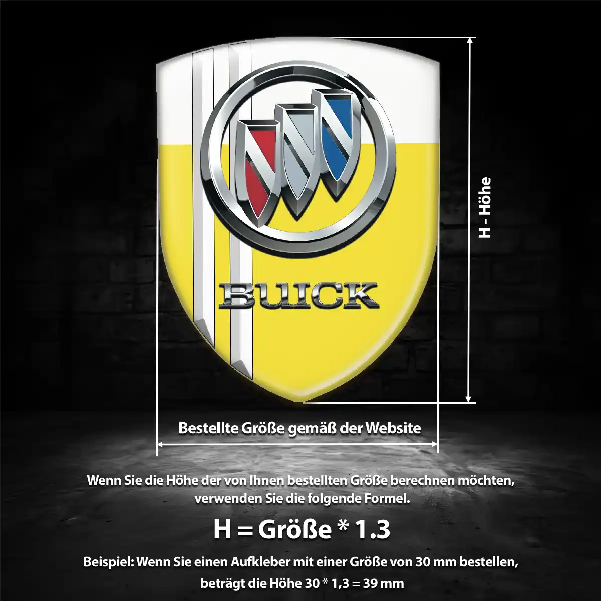 Buick Wappen Aufkleber Auto Luxus-Edition