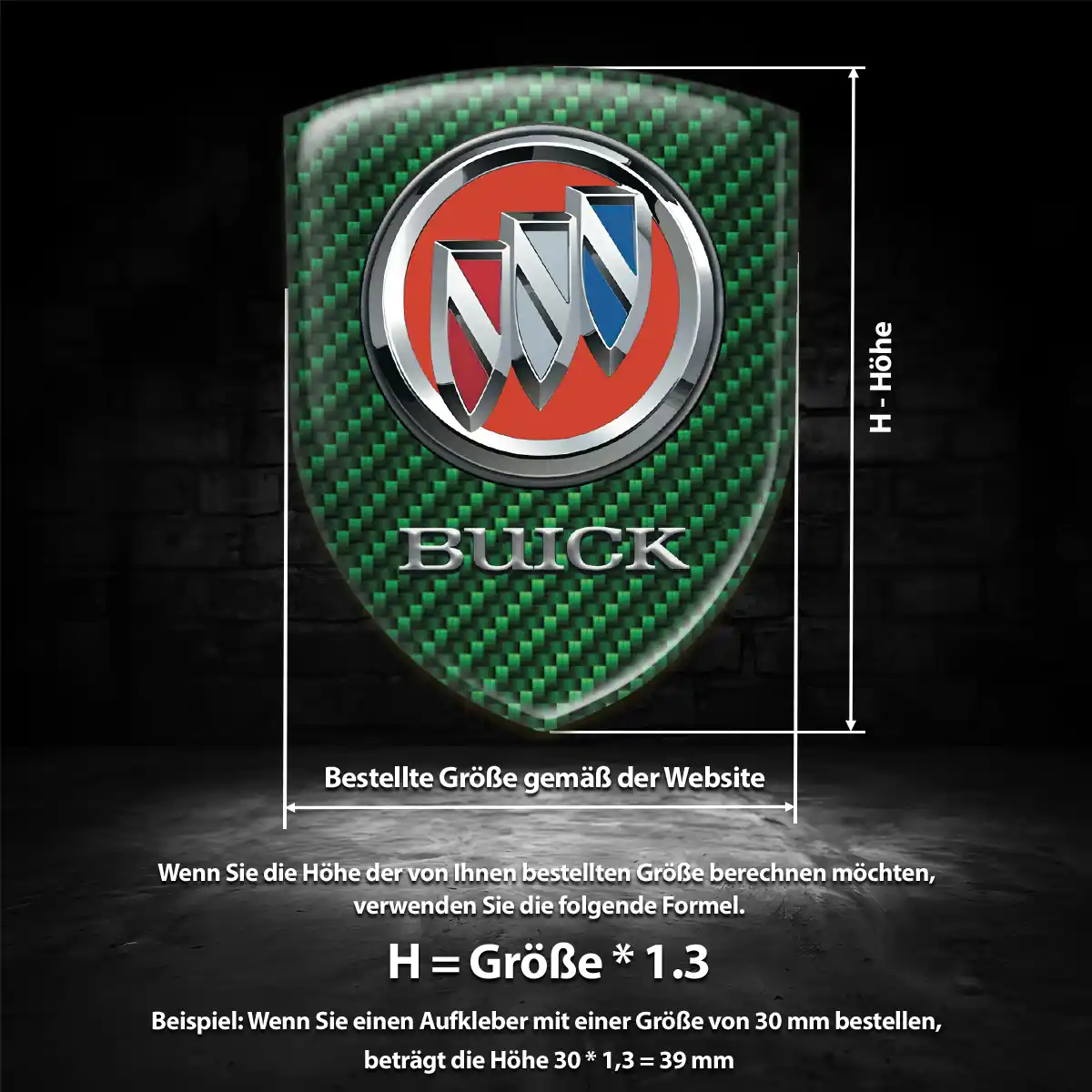Buick Wappen Aufkleber Auto Markenedition
