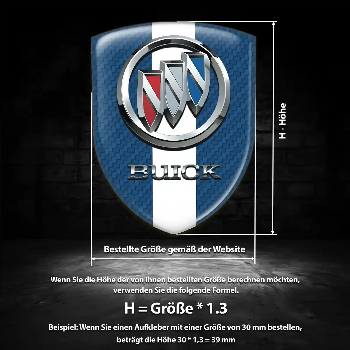 Buick Wappen Aufkleber Auto Tuningfahrzeug