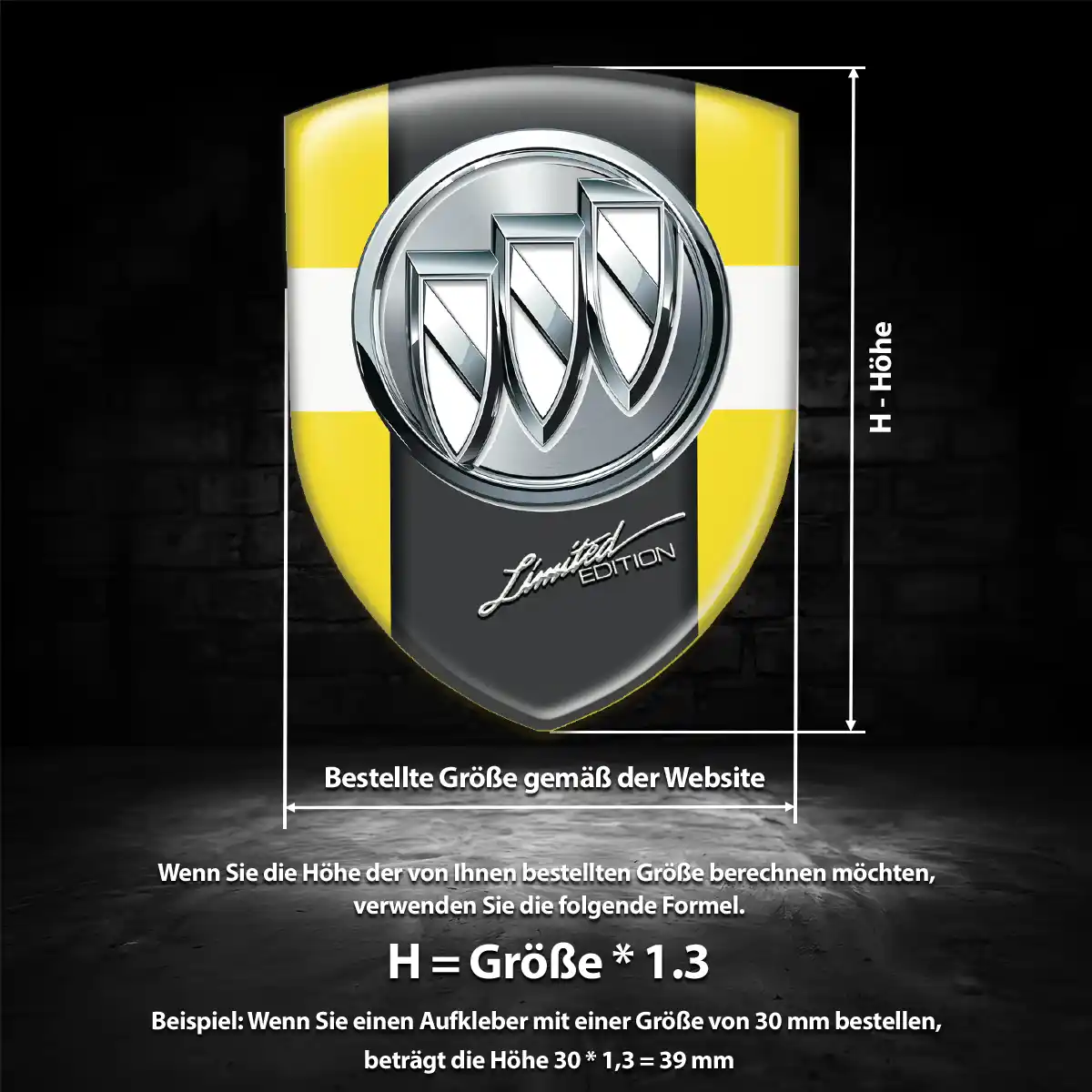 Buick Wappen Aufkleber Emblem Auto Elegantes Design