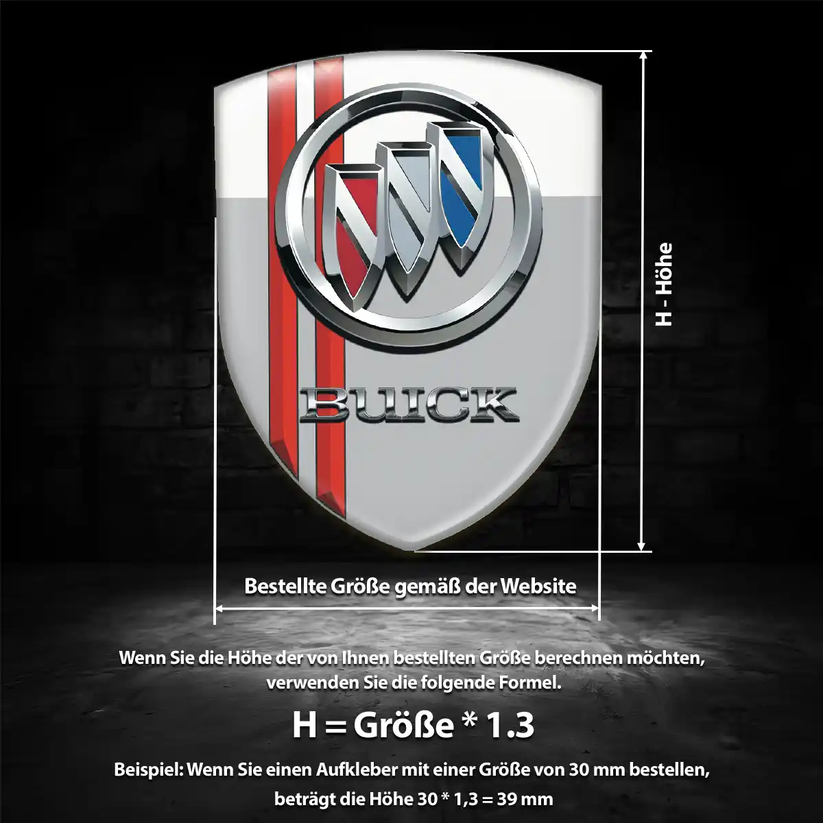 Buick Wappen Aufkleber Emblem Auto Exterieurdesign