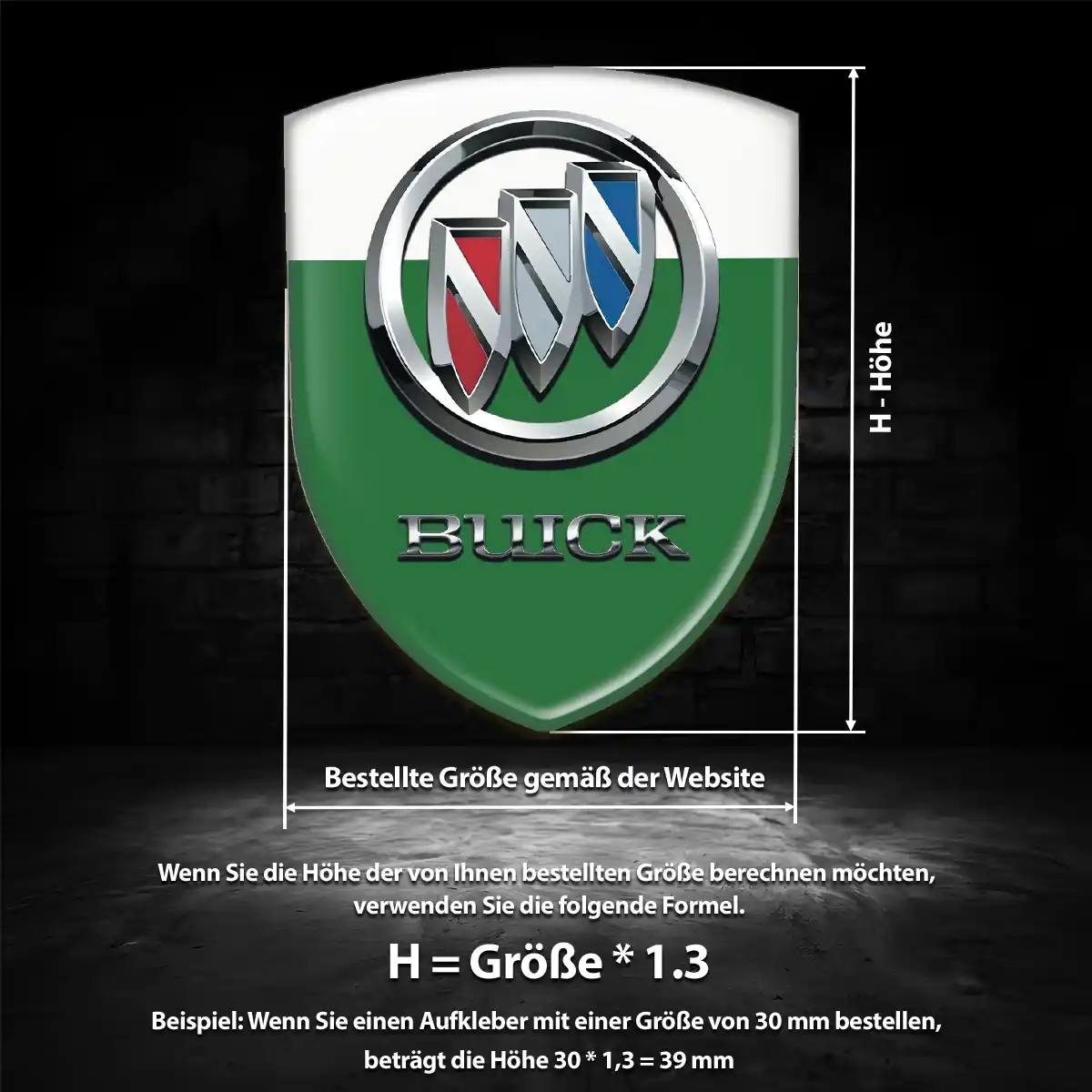 Buick Wappen Aufkleber Emblem Auto Hohe Qualität