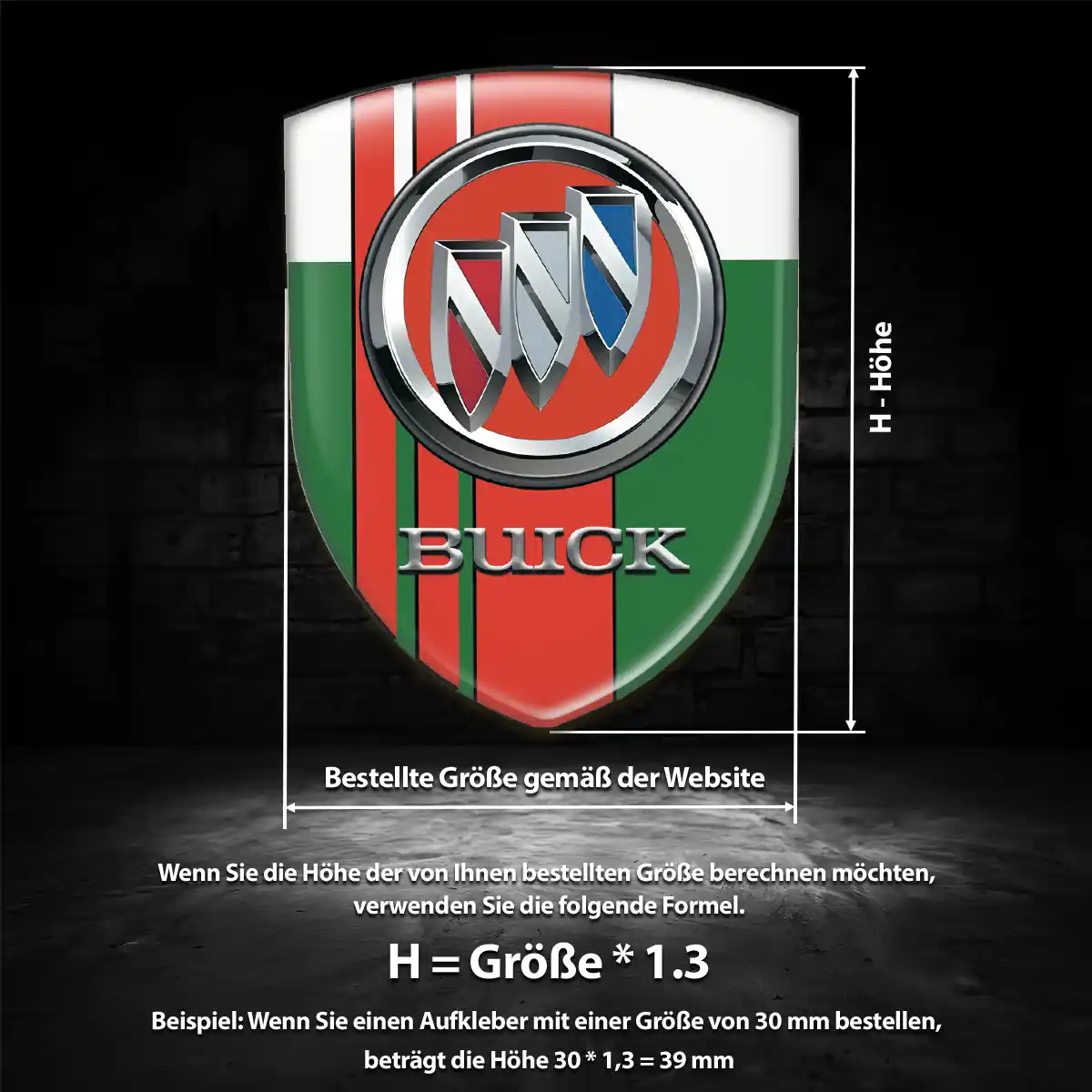 Buick Wappen Aufkleber Emblem Auto Luxus-Edition