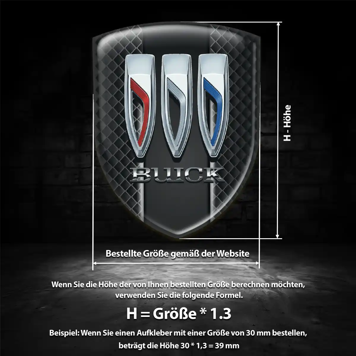 Buick Wappen Aufkleber Emblem Auto Markenedition